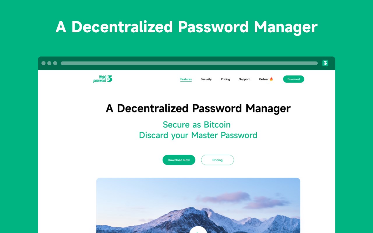 Web3Password-A Decentralized Password Manager