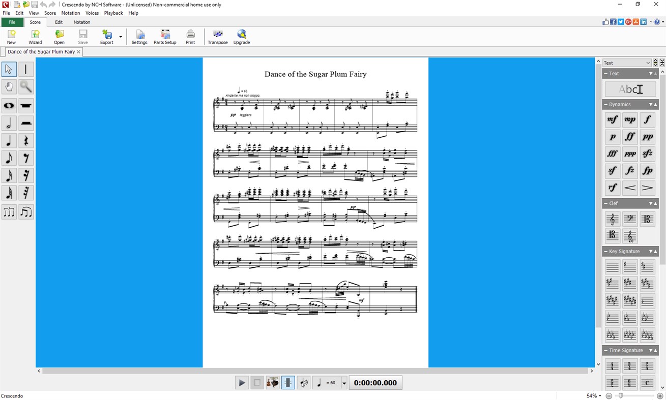 #1. Crescendo Music Notation Express Edition (Windows) Bởi: NCH Software