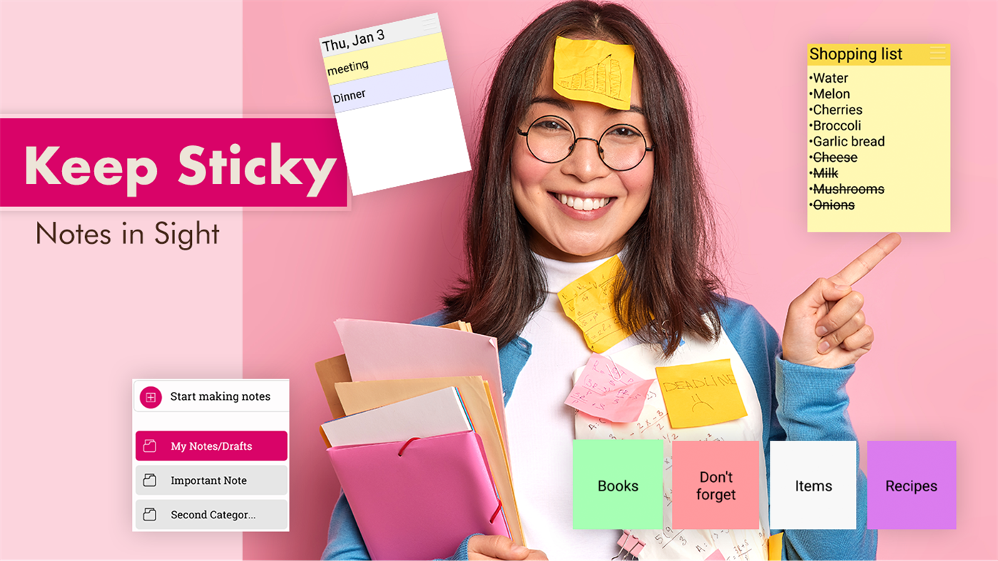 #2. Notebook - Notepads, Coloring Notes Organizer (Windows) Podle: PicsCanvas