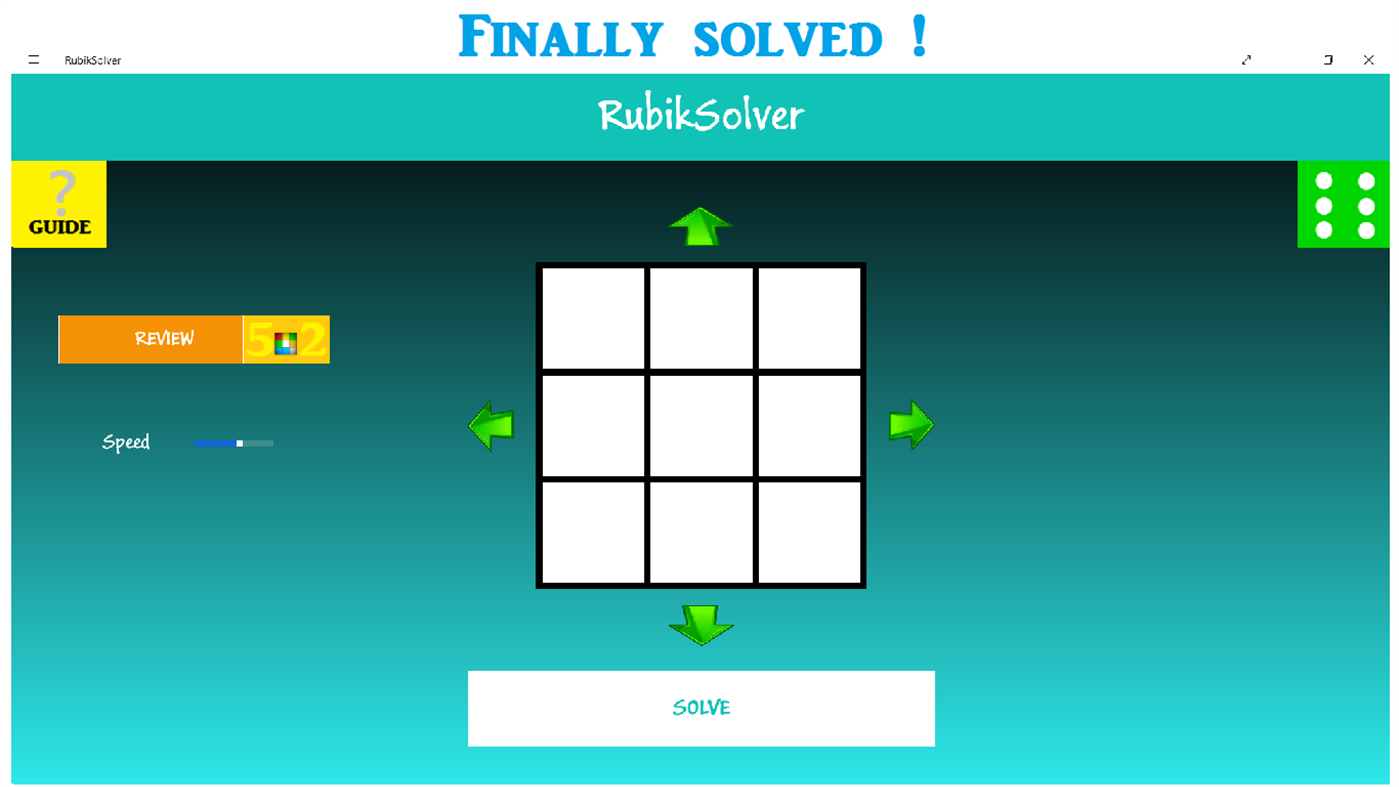#3. RubikSolver (Windows) 来自: Cristian Cojocaru