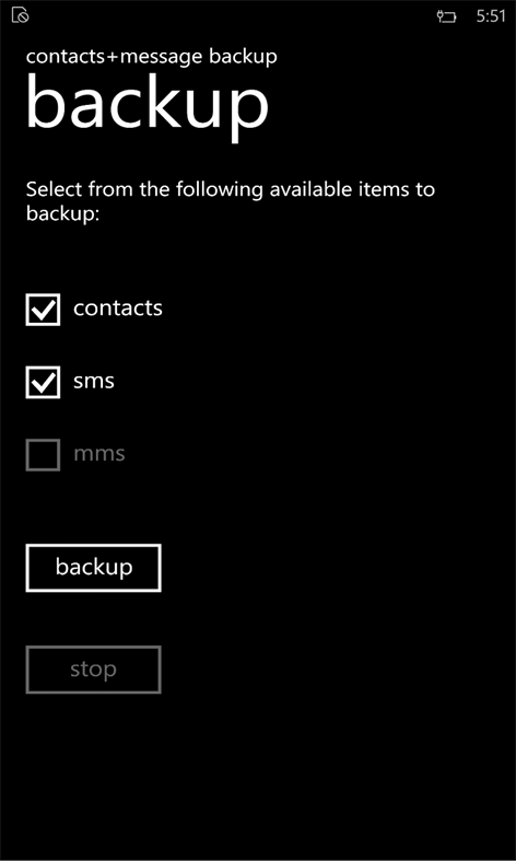 contacts+message backup Screenshots 2