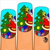 Christmas Nails Color By Number - Girls Coloring Book