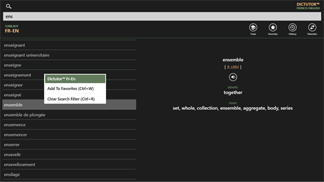Dictutor FR-EN Screenshots 2
