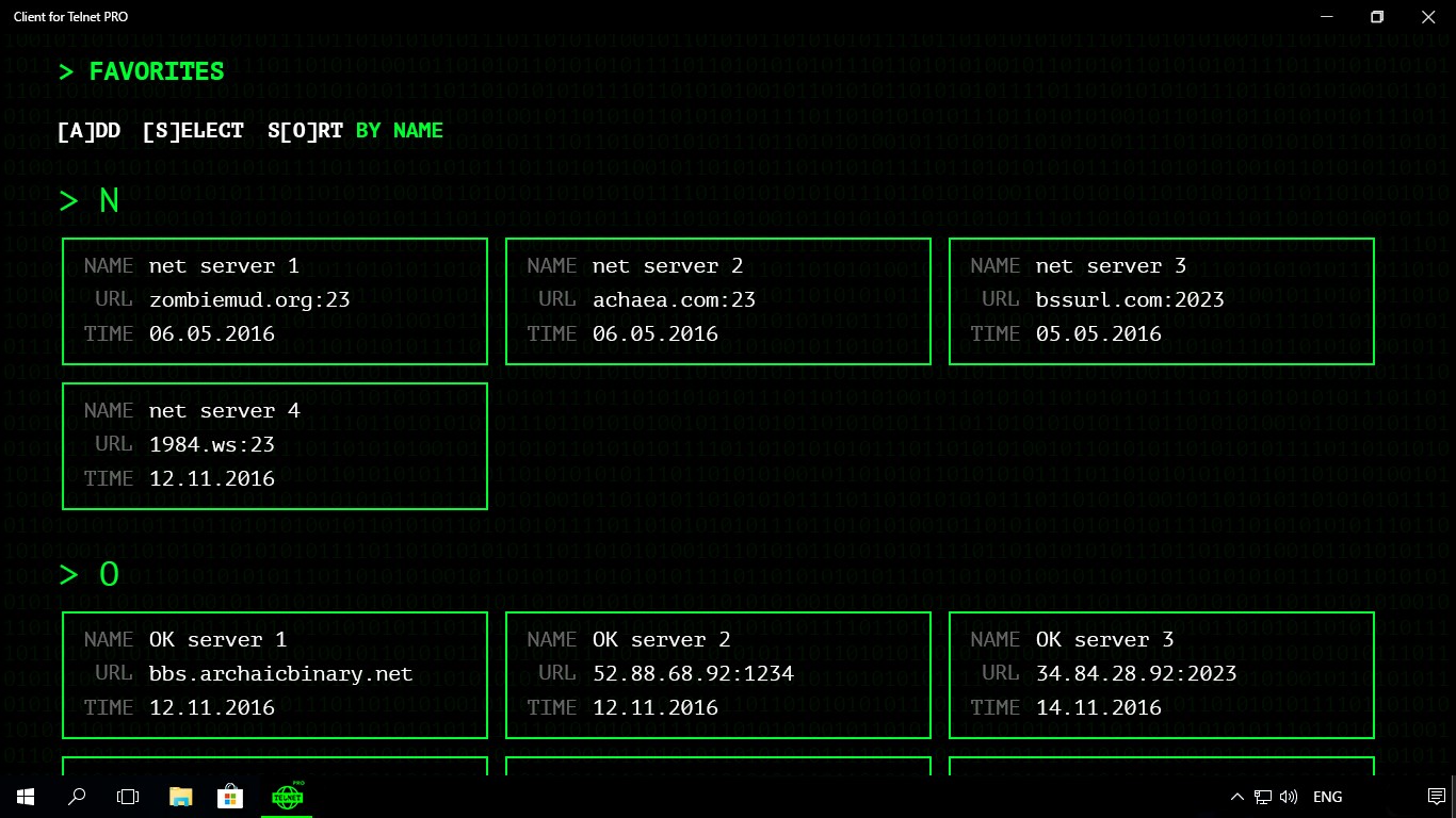 Client for Telnet PRO — скачайте и установите в Windows | Microsoft Store