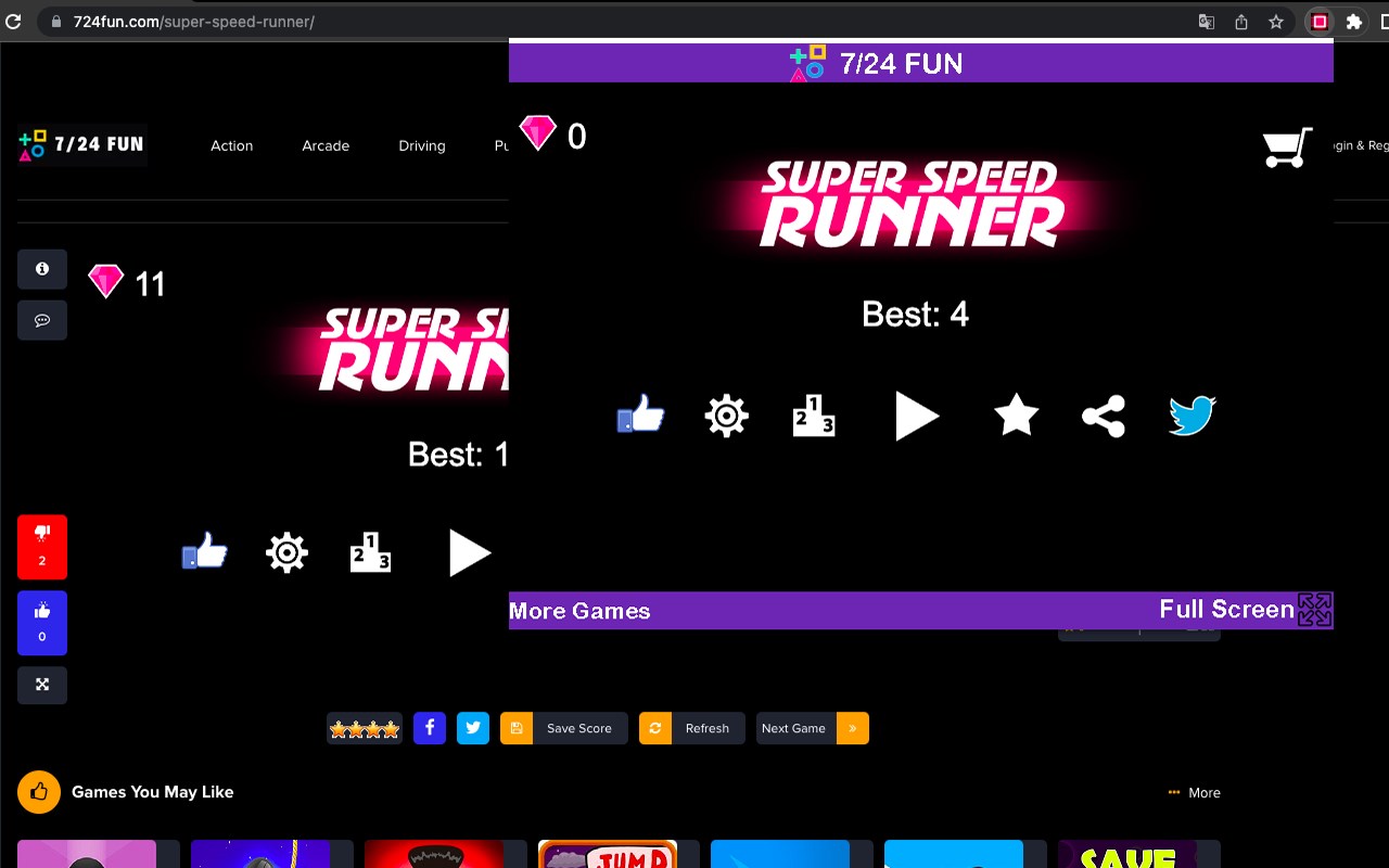 Super Speed Runner - Html5 Game