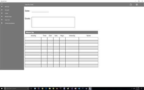 Exercise Chart Screenshots 1