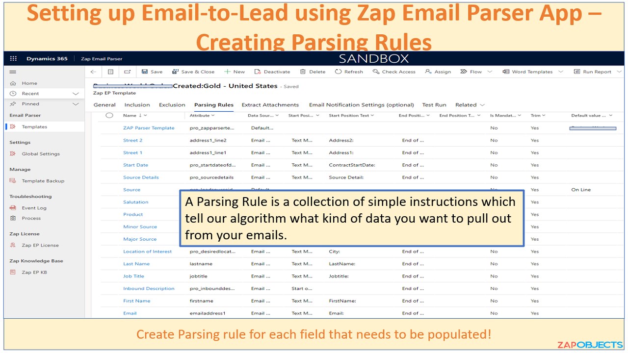 Snapshot 3 of Zap Email Parser (Parse Email to Any Record)
