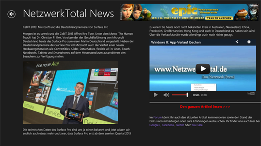 NetzwerkTotal News screenshot 2