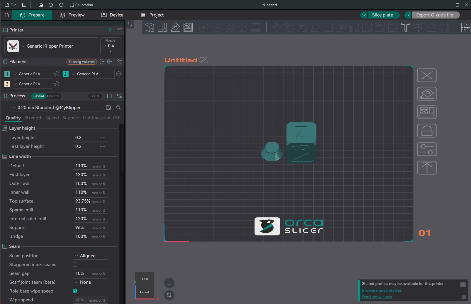OrcaSlicer screenshot