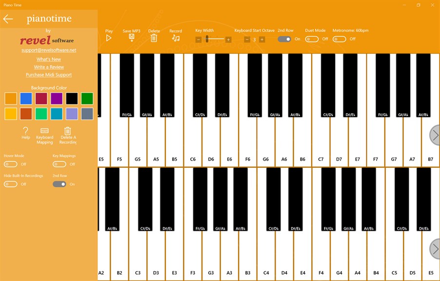 Windows 10 clearance piano app