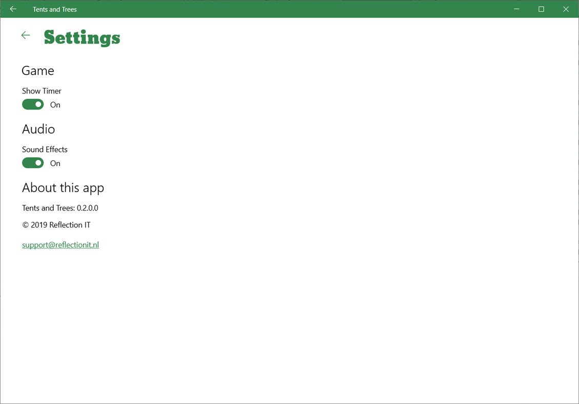 #5. Tents and Trees (Windows) Von: Reflection IT