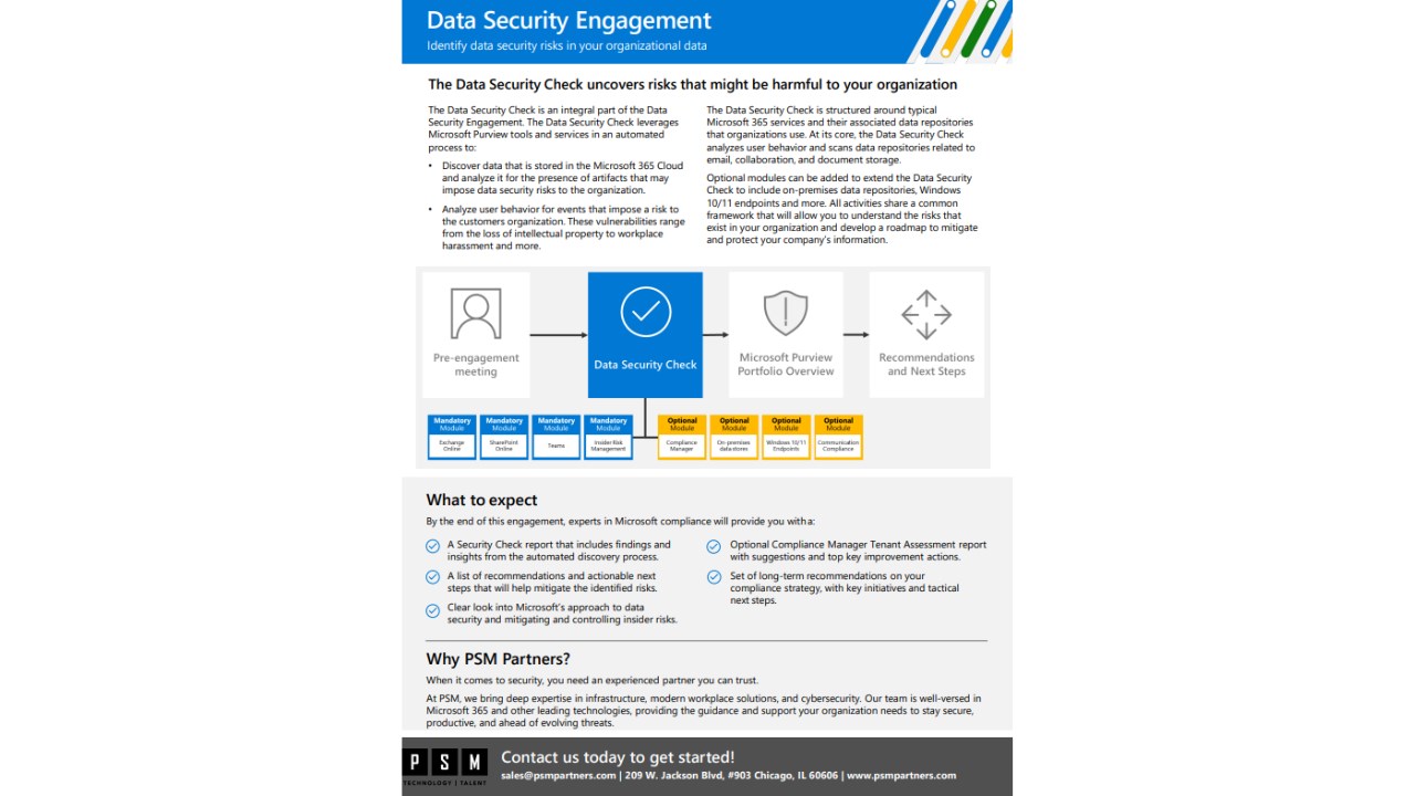 Snapshot 2 of Data Security Assessment