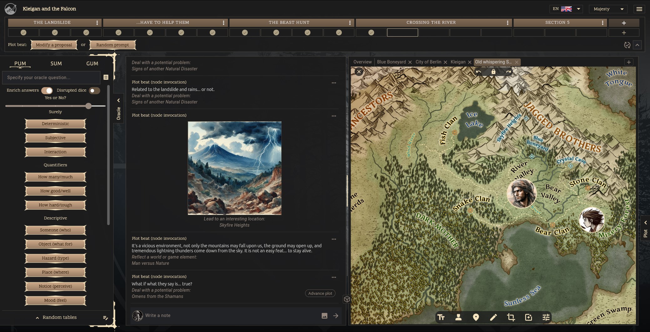 PUM Companion RPG Storytelling screenshot