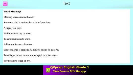 QVprep Lite Learn English Grade 1 screenshot 5