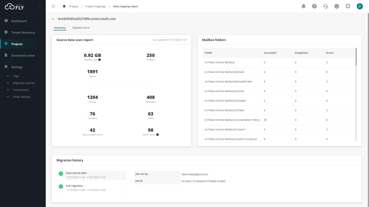 Snapshot 4 of Fly (SaaS) for Microsoft 365