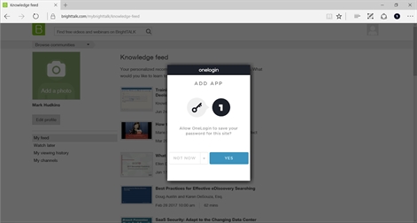 OneLogin for Edge Screenshot