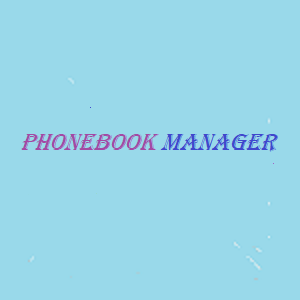 PhoneBookManager