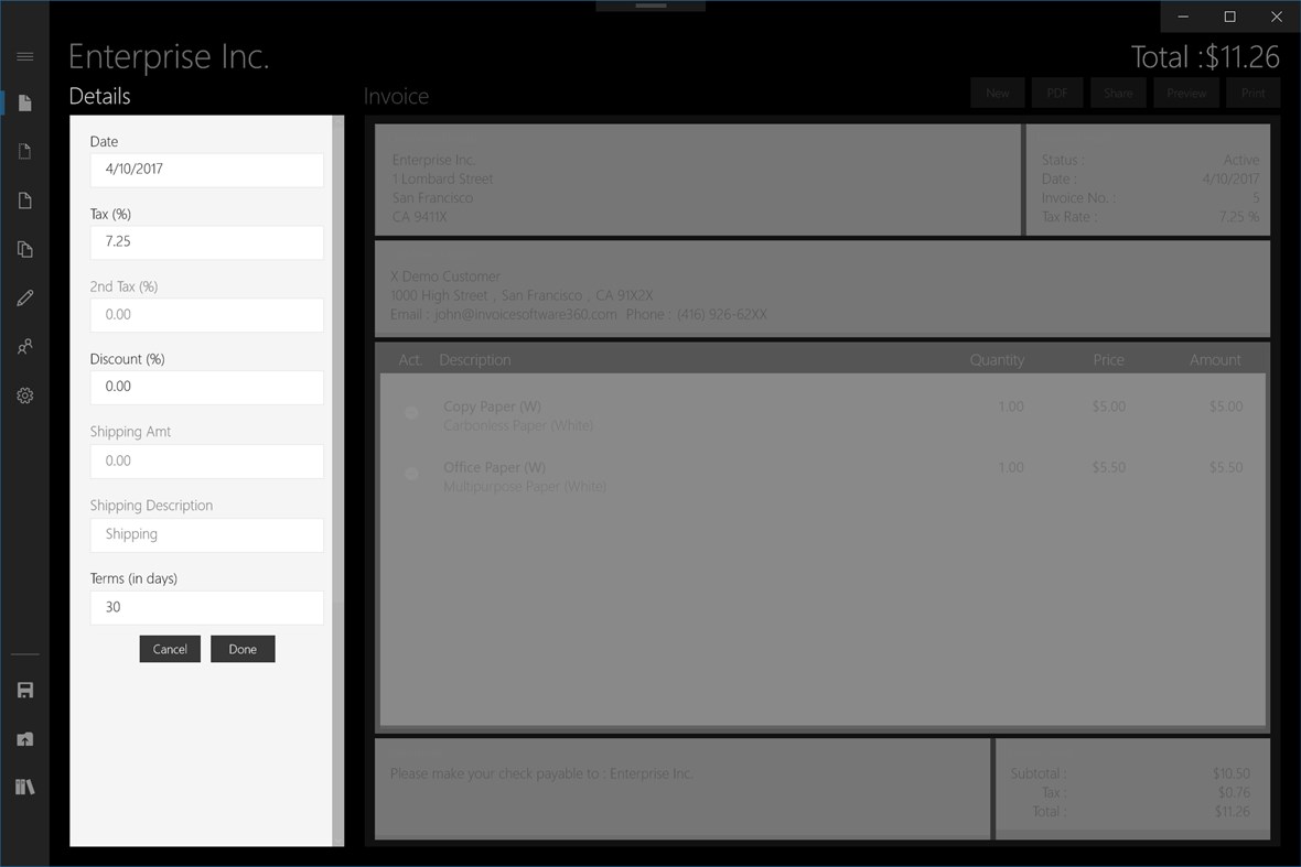 #3. Invoice 360 (Windows) Podle: ConnectCode