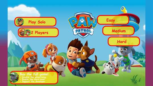 Paw Patrol 2018 Memory Game screenshot 1