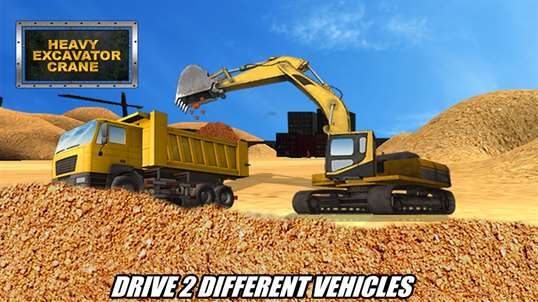 Heavy Excavator Crane 3D - Construction Simulator screenshot 1