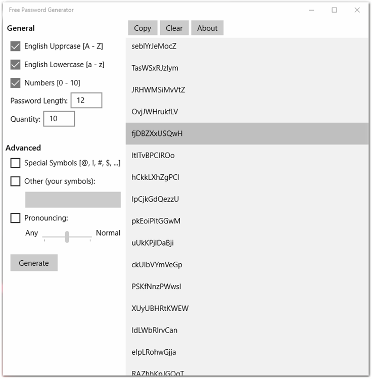 Window generator