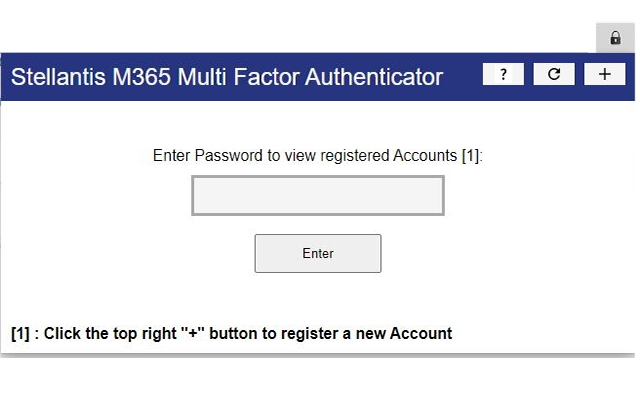 Stellantis M365 Multi Factor Authenticator