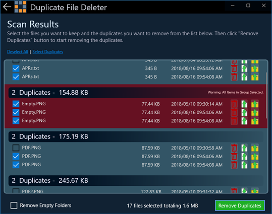 Duplicate File Deleter screenshot 6