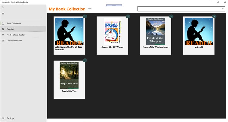 AZW Reader for ePub, mobi... ebooks - PC - (Windows)