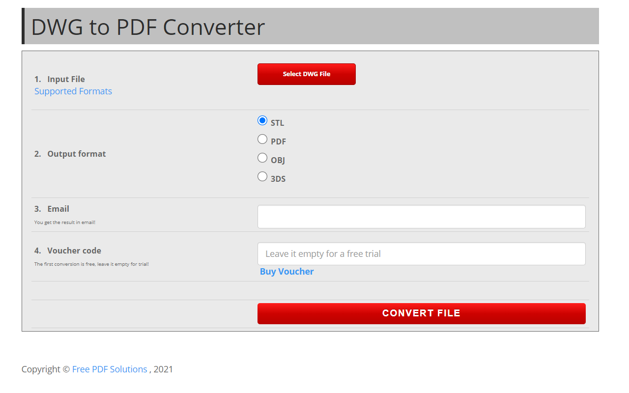 DWG to PDF Converter