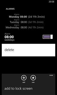 Alarms screenshot 5