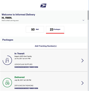 Informed Delivery screenshot 3