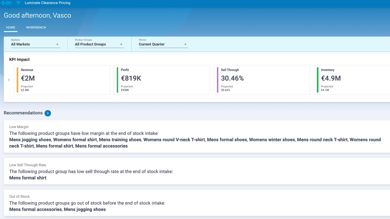 Snapshot 3 of Luminate Real-Time Pricing