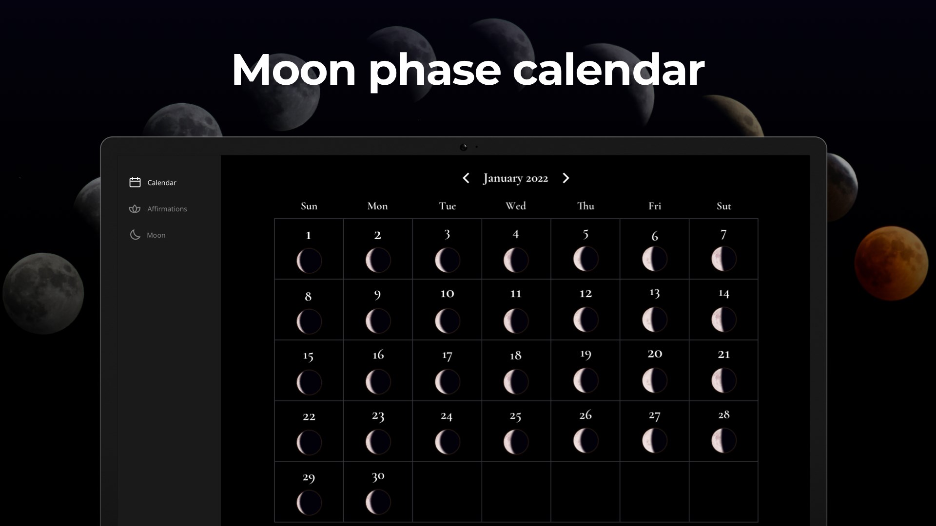 moon phase calendar 2000