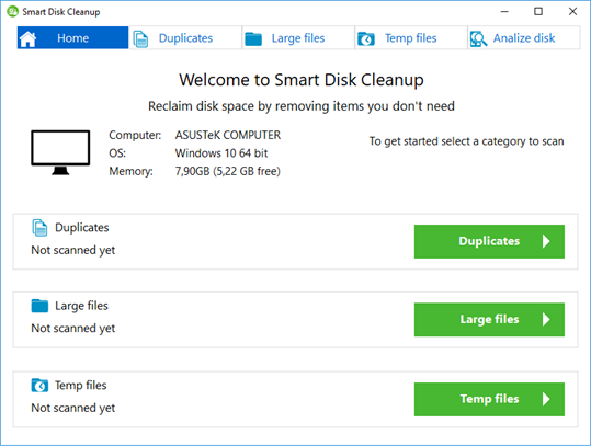 Smart Disk Cleanup screenshot 1