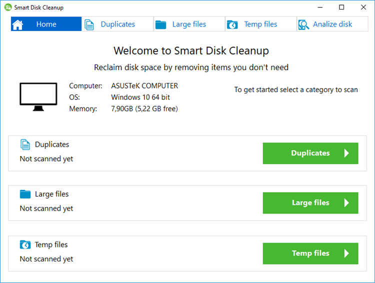 Smart Disk Cleanup - PC - (Windows)