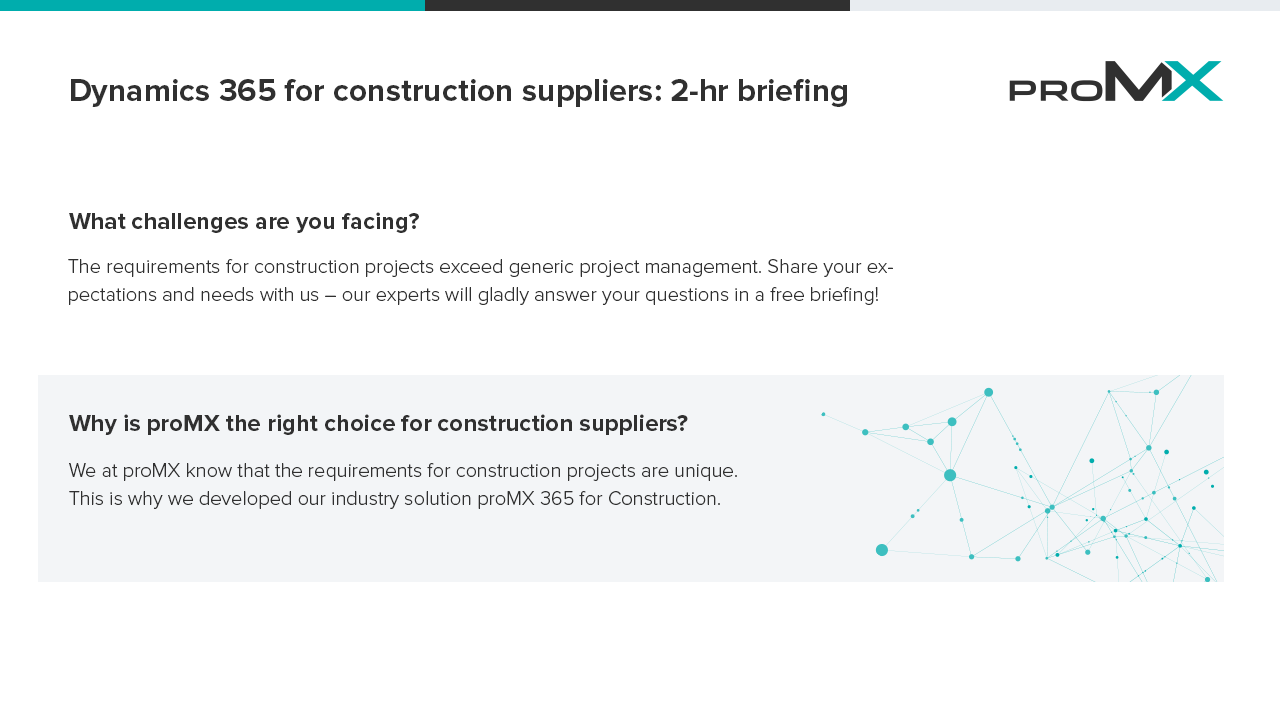 Snapshot 3 of Dynamics 365 for construction: 2-hr briefing