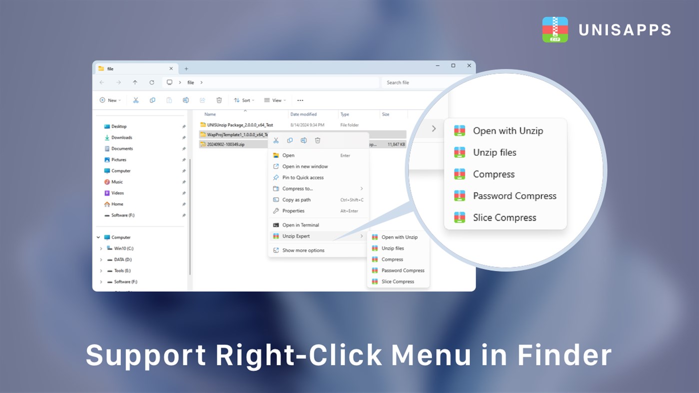 #5. Unzip Expert (Windows) Przez: UNISAPPS