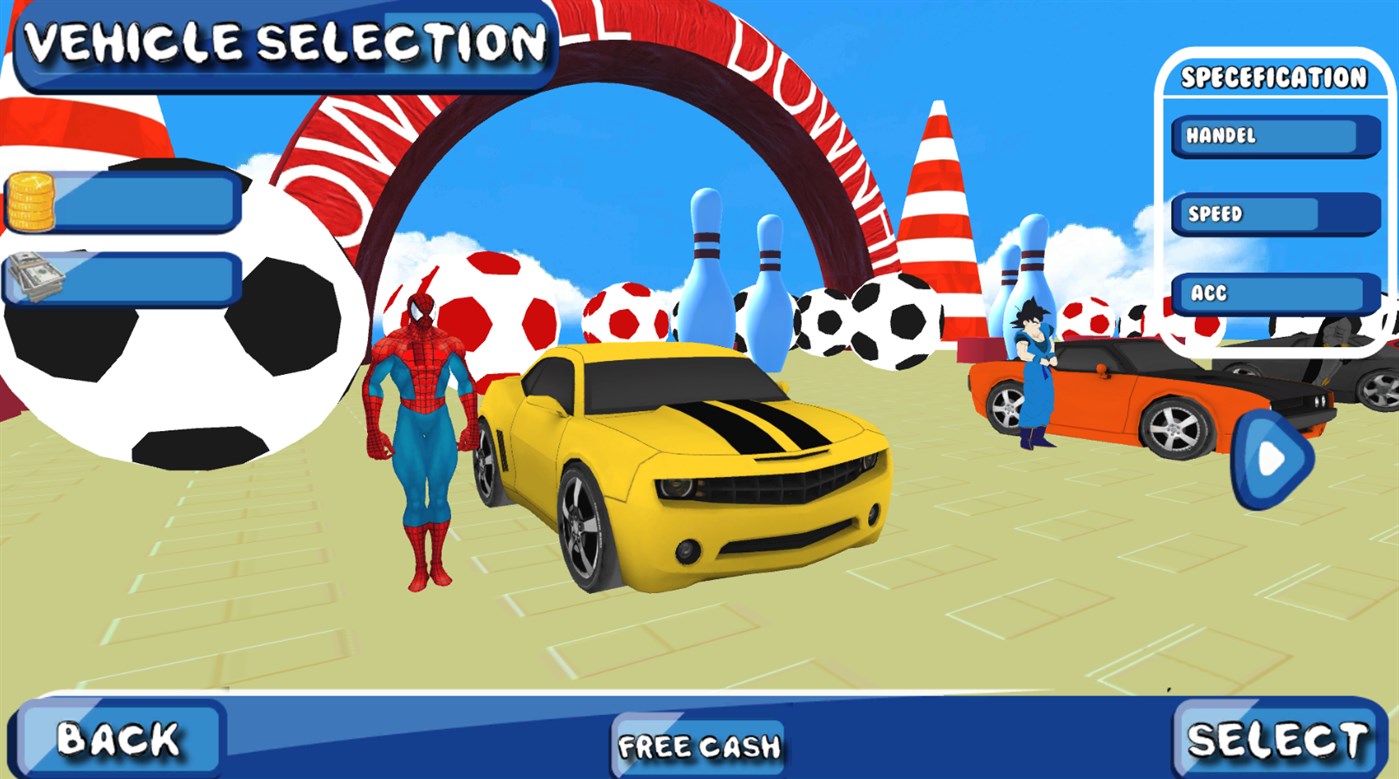 #3. Spider hero Cars Stunt (Windows) By: bandev