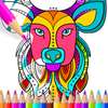 Coloring Book: Animal Mandala