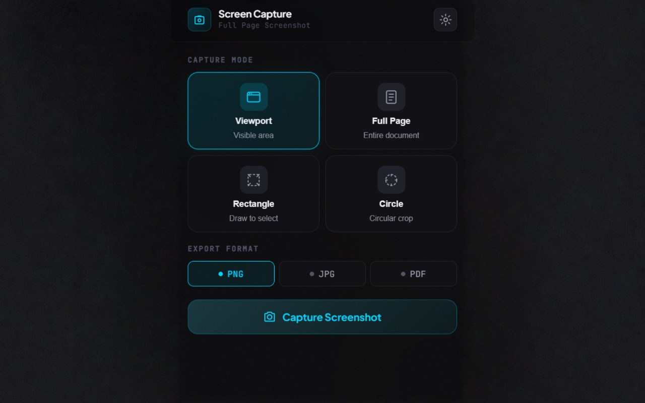 Screen Capture Tool - Full Page Screenshot