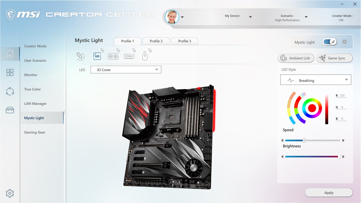 #6. MSI Creator Center (Windows) Podle: MICRO-STAR INTERNATIONAL CO., LTD