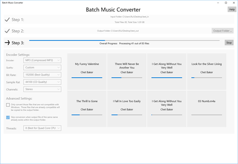 Batch Music Converter Screenshots 1