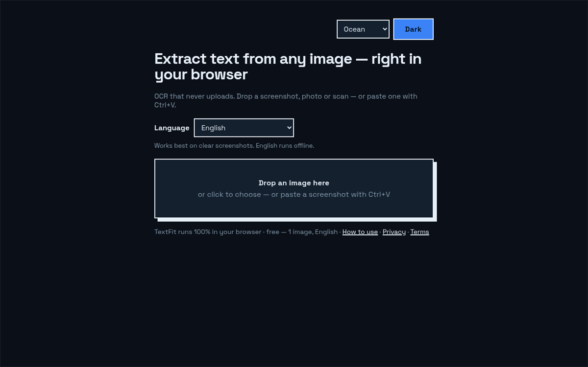 Image to Text — OCR, Extract Text | TextFit