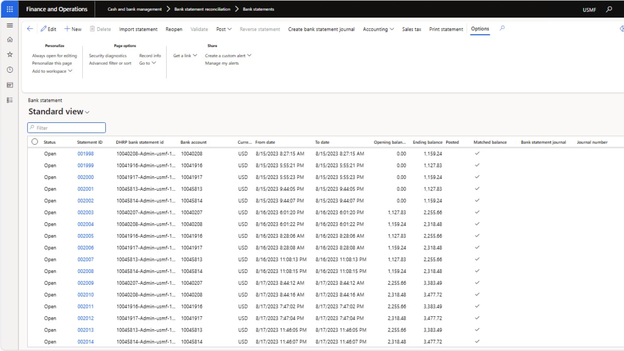 Snapshot 4 of Banking Connector in D365