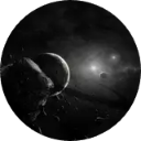 Black Space Wallpaper New Tab icon