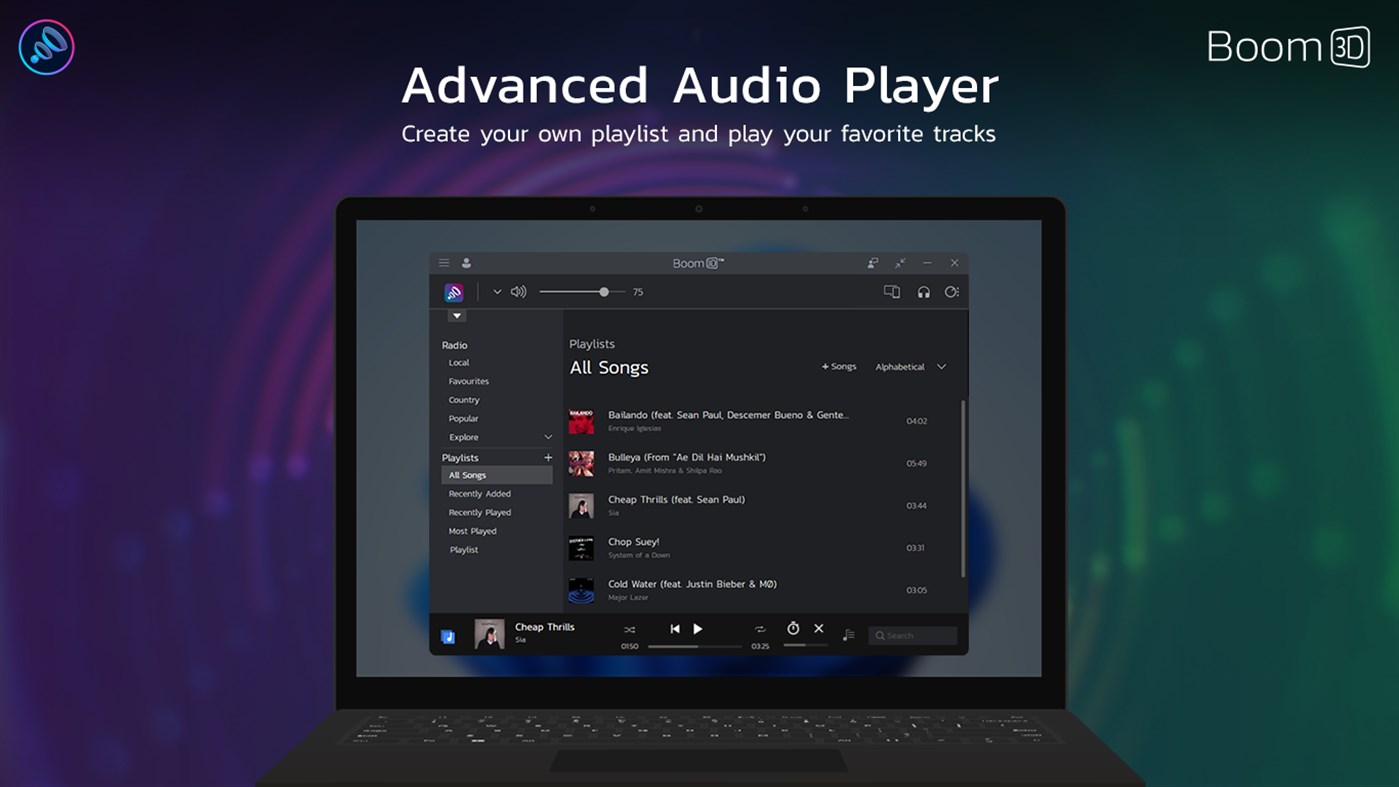 #6. Boom 3D: Audio Enhancer, Equalizer & Bass (Windows) Podle: GLOBAL DELIGHT TECHNOLOGIES PRIVATE LIMITED