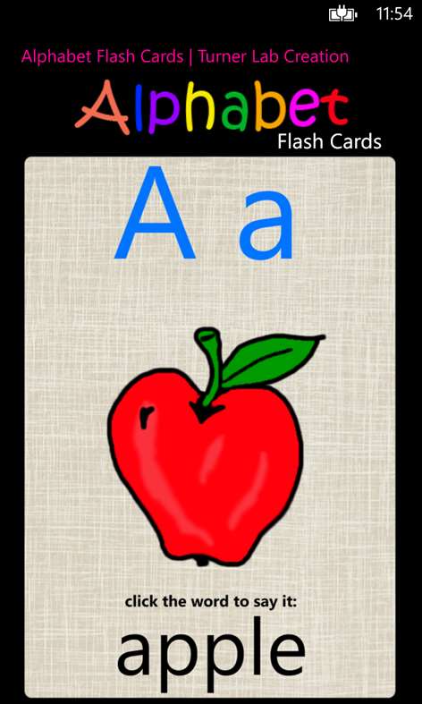 Alphabet Flash Cards Screenshots 2
