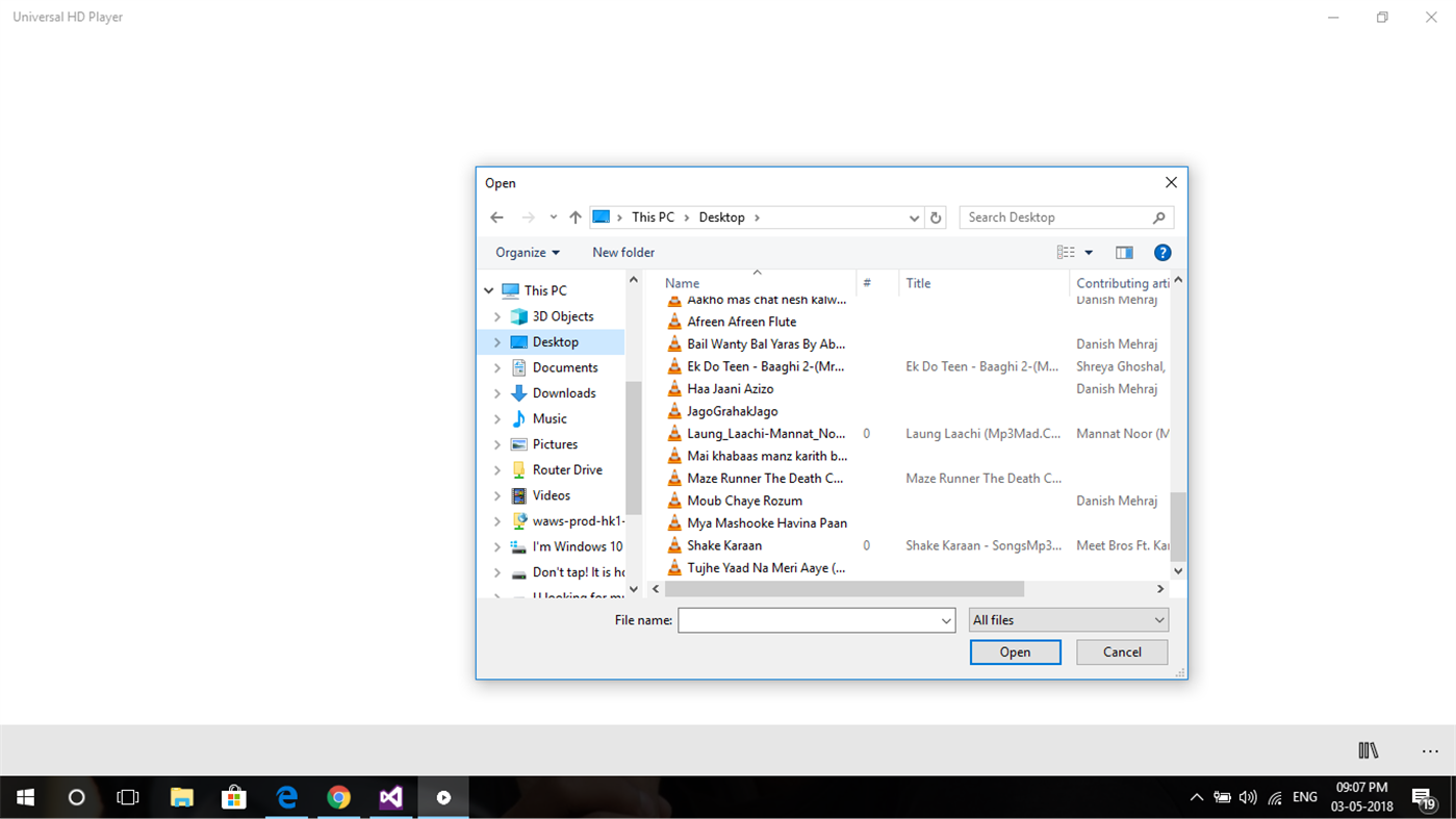 #1. Universal HD Player (Windows) 由: Mohammad Nauman Bhat