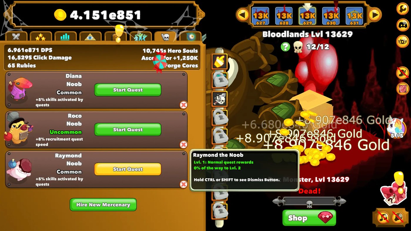#6. Clicker Heroes - Idle RPG (Windows) Podle: Playsaurus