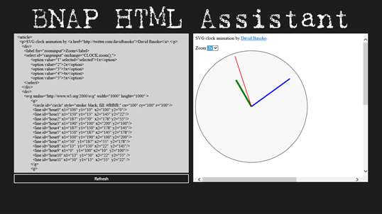 BNAP HTML Assistant screenshot 3